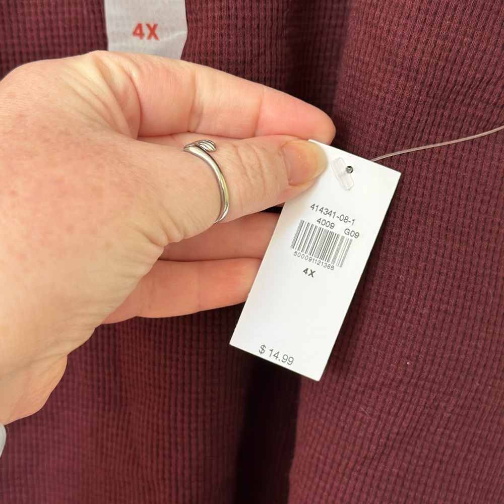 Burgundy Ribbed Top - Picture 2 of 2